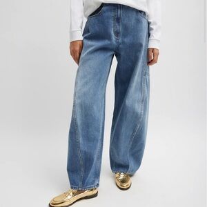 Tibi Classic Wash Denim Sid Jean
